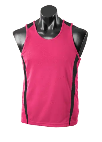 Aussie Pacific Casual Wear Hot Pink/Black / 6 AUSSIE PACIFIC Eureka kids singlet - 3104